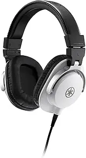Yamaha HPH-MT5W Closed Back Over Ear Studio Monitor Headphones, White