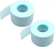 COOLHIYA 2rolls Adhesive Eyelash Tape Breathable Isolation Tape for Eyelash Extensions Gentle Skin Adhesion Easy to Use Grafting Tool for Lash Application
