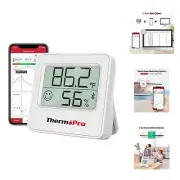 Digital Hygrometer Indoor Thermometer of 260FT, Bluetooth Thermometer Humidit...