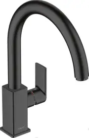 Nirvana Hansgrohe Vernis Shape M35 Single Lever Kitchen Mixer 210, 1jet, Matt Black, 71871670