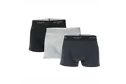 Ted Baker Mens Cotton Boxer Shorts (Pack of 3) (Blue Navy/Grey/Black) - UTGT722