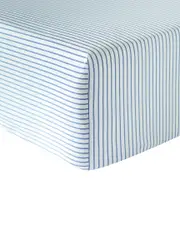 Anne de Solene Organic Cotton Percale 200 Thread Count Galante Fitted Sheet