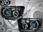 07-13 Toyota Tundra 08-18 Sequoia Dual CCfl Halo LED Black Projector Headlights (for: Toyota)