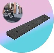 2in 3in Rise Rubber Threshold Ramp, Non-Slip Curb Ramp for Wheelchair Driveway Car Scooters Stairs, Portable Kerb Ramp, Heavy Duty Loading Ramp, Steps Pad with Bolts(100 * 15 * 4cm/39 * 6 * 1.5in)