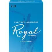 BARITONE SAXOPHONE ROYAL D'ADDARIO 2.0 BOX OF 10 REEDS NEW !