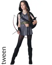 Hooded Huntress Tween Girls Costume