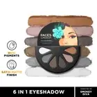 Faces Canada 6 In 1 Eyeshadow Palette - Smokey Diva 03 (6g)