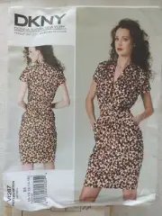 Vogue v1287 dress sewing pattern sizes 8 to 16 uncut