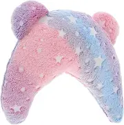 JUMPLAWN Soft U Shaped Animal Sleep Pillow for Cats and Dogs Ergonomic Dark Material Removable Washable Cover for Easy Maintenance