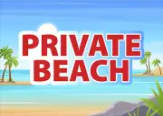 Private Beach | Laminated Vinyl Decal Sticker Label