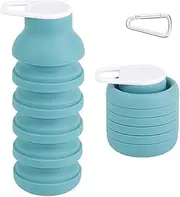 Portable Drinking Cup - Silicone Foldable Cup | Silicone Coffee Mug, 600ml Folding Food Grade Water Bottle Multiuse and Reusable for Travel Biike Camping Cruise Cycling Outdoor Walking Jogging
