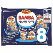 Osem Bamba Peanut Butter Puffs Snack All Natural Kosher Corn Baby Snacks 8 Pk