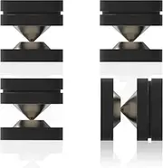 Monosaudio HiFi Speaker Isolation Feet 39x39mm Speaker Spikes Pads Subwoofer Spikes Amplifier Feet for Audio,Speakers,Subwoofers, Home Theater,Turntable,DAC/DVD Player(4 Sets, Black)