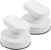 GLSTOY 2PCS Suction Cup Door Handle Non Slip Grip for Bathroom Glass Refrigerator Cabinet and Sliding Doors Easy Install Design for Versatile Home Use