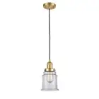 Innovations 182-LED Canton 1-Lt Corded Mini Pendant, Gold/CLR - 201C-SG-G182-LED