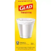 Glad 4 Gallon Kitchen Trash Bags 30/Box (78817)