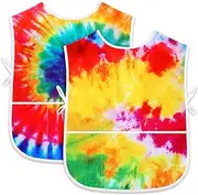 2 Pcs kids painting apron, toddler smocks for painting Waterproof smocks for kids, art kids apron for painting