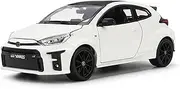 Die-cast 1:24 for Toyota Yaris Supra GR 2021 Simulation Alloy Car Model Die-cast Miniature Vehicle Model Display Collection Miniature Vehicle(Yaris White)