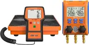 LMC-100A+ 220Lbs Refrigerant Scale with Case and Wireless Digital Manifold Gauge
