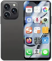 Mini Smartphone 4G The World's Smallest Cell Phones Android Small Phone unlocked Mini Phone 2GB RAM 16GB ROM 4.3 Inch Dual Sim Facial Recognition XS18 Pro Max Child Mobile Phone (BlackAdd32GBCard)