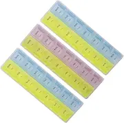 1set 14 Box Medicine Box Medicine Organizer Medicine Storage Week Pill Organizer Weekly Pill Organizer Pillbox Portable Medication Storage Daily Pill Organizer Case Blue 3pcs