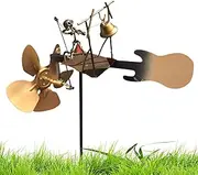 Windmill for Garden,Outdoor Windmill | Microphone Bell Bee Decoration Wind Spinner for Park Farmhouse Patio Seasonal Landscape