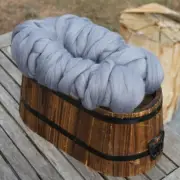 Corriedale Wool Tops roving Shabby Grey DHG 50g, needle and wet felting spinning