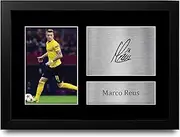 HWC Trading A4 FR Marco Reus Dortmund Gifts Printed Signed Autograph Picture for Fans and Supporters - A4 Framed