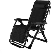 Foldable Sun Lounger Lawn Chair,with Cup Holder,Foot Rest & Padded Headrest Outdoor Lounge,for Patio, Beach, Lawn (Color : D)
