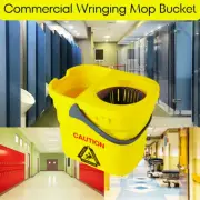 Commercial Mop Bucket w/ Wringer, Portable Collapsible Cleaning Bucket 5 Gal
