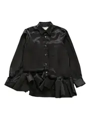 [COMME des GARCONS COMME des GARCONS] Polyester Satin Thin Shirt