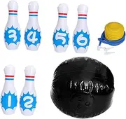 ibasenice Bowling Ball Toys Set 5pcs PVC Inflatable Balls Play for Boys and Girls Activities