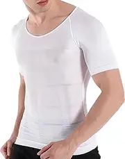 [Generic] Mens Tummy Tank Top Short Sleeve Sports Athletic Workout Undershirt T-Shirt Classic Compression Shirts