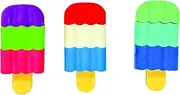 Raymond Geddes Scented 3D Ice Cream Bar Erasers (48 per Bag) - Mix and Match 3D Erasers for Kids - School Party Favors