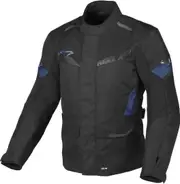 Macna Vaulture waterproof Motorcycle Textile Jacket, black-blue, Size XL for Men Black Blue