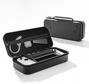 Carry Case Compatible with ASUS ROG Ally X/ROG Ally, Built-in Charger Storage & Slots, Portable Gaming Handheld Hard Case Protective Cover with Soft Inner Linner, Large Capacity Shockproof Bag (Black)