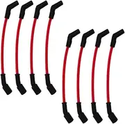 8pcs 10mm Spark Plug Wire Set Replacement for Chevrolet Chevy LSx LS1 LS2 LS3 LS6 LS7 V8 LS Based Engine Ignition Wires
