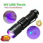 UV Torch Ultra Violet LED Flashlight Blacklight Inspection Lamp Torch with Clip