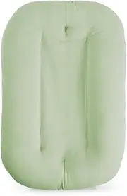 Baby Lounger for Newborn, Bionic Design Baby Lounger, Soft Organic Cotton Breathable Lounger for Infants 0-18 Months (Green)