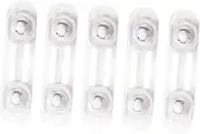 HONITANO 5PCS Childproof Latch Self Adhesive Drawer Lock Transparent Safety Lock for Cabinets and Refrigerators Easy Install Durable Design for Safety