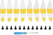 Xmipbs 4 Pairs Mavic Mini Propellers 4726F Low Noise Propellers Paddle Blades for DJI Mavic Mini Drone Double Side White Yellow
