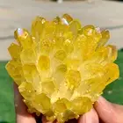 352G New Find yellow PhantomQuartz Crystal Cluster MineralSpecimen