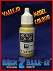 Vallejo Model Color Acrylic Paint 17ml Bottle Green Ochre 70914