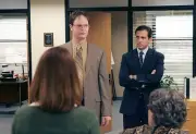 The Office Rainn Wilson as Dwight Schrute and Steve Carell as Mich- Old Photo 7