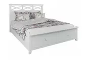 VI Hamilton Solid Timber 2 Bedend Drawer Double Storage Bed