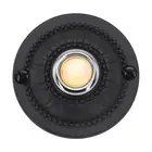 Elegant Black Iron Doorbell Push Button with LED Light for Front Doors