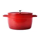Cast Iron Enamel Pot Saucepot for Gas/Induction Cooker Camping Household