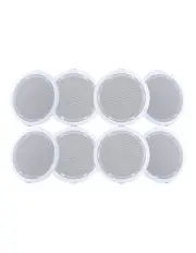 [Giantz] 8 Piece Ceiling Speakers 6inch in White
