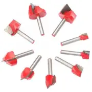 9Pcs 6 Shank Woodworking Engraving Cutting Tool Accessories 10-32mm Router Bit