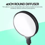 Flash Diffuser Softbox Diffuser Portable Round-Shape Camera Flash Accessorie Fit